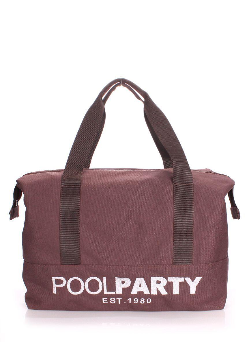 Текстильна сумка  POOLPARTY Universal коричнева
