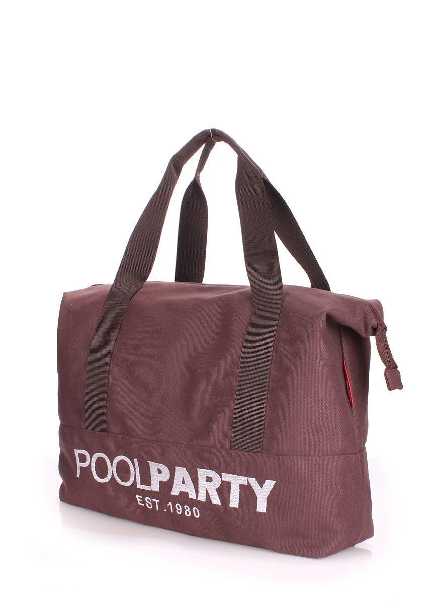 Текстильна сумка  POOLPARTY Universal коричнева