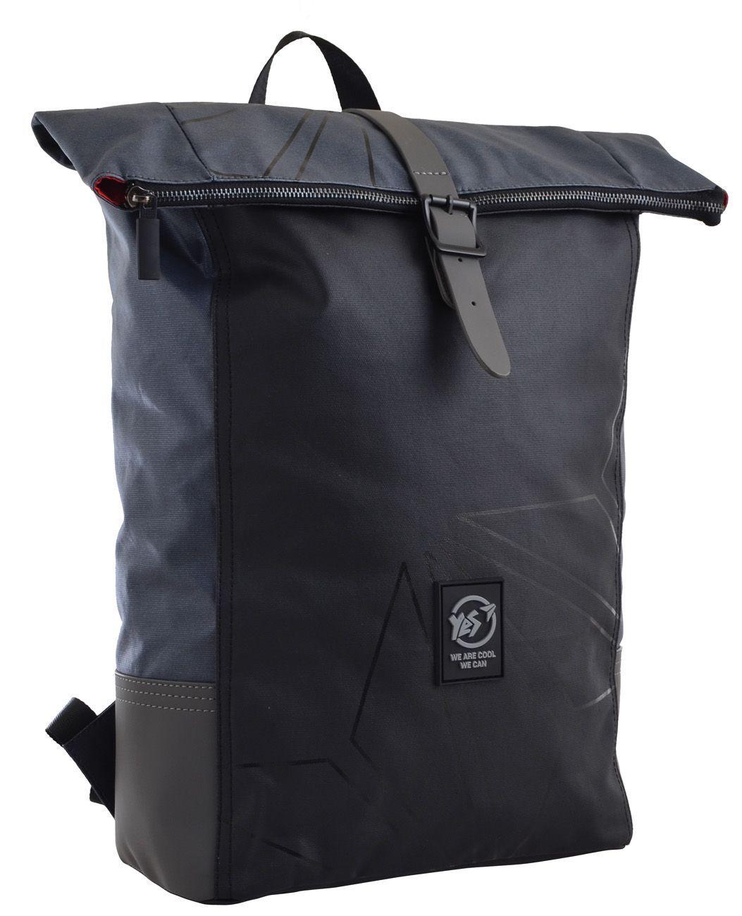 Рюкзак міський YES  Roll-top T-77 "Grey anthracite"