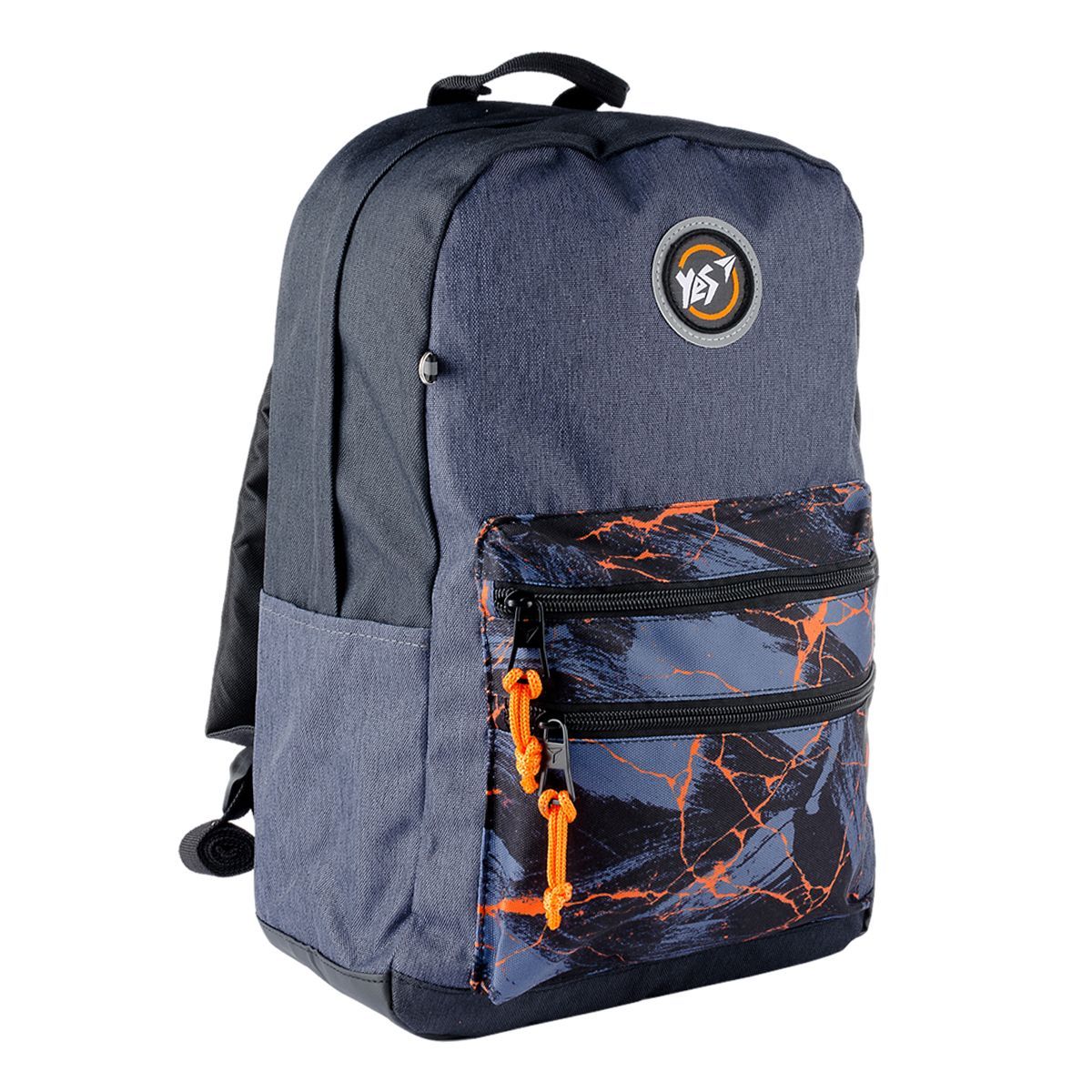 Рюкзак молодіжний YES T-100  "Double" сірий/чорний