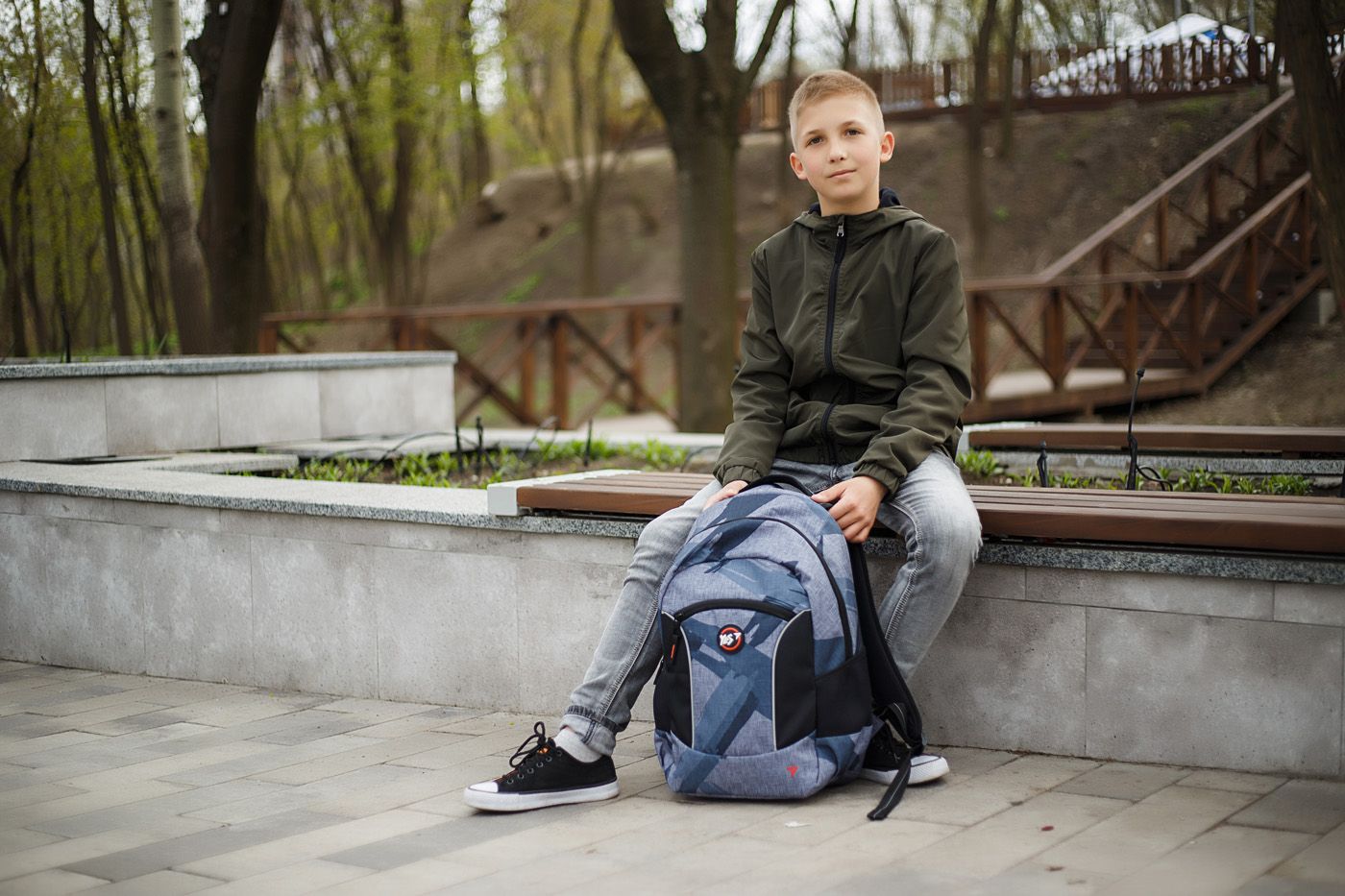 Рюкзак молодіжний YES T-39, "Graphite"