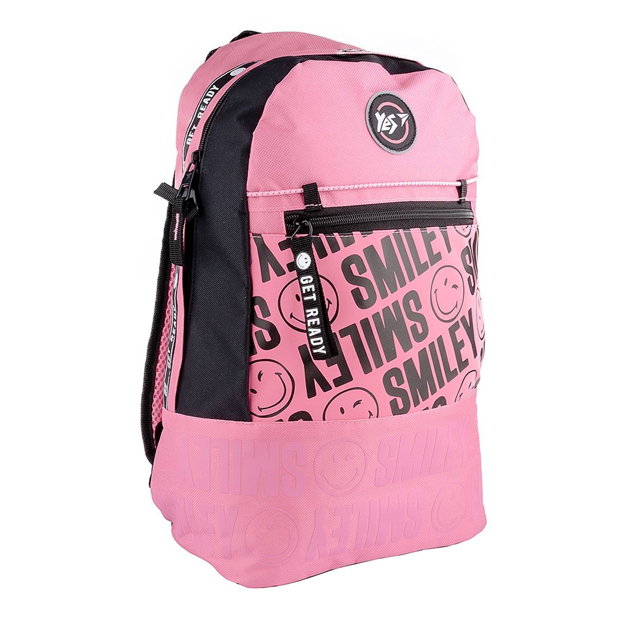 Рюкзак молодіжний YES T-101  "Private. Smiley" ліловий/чорний