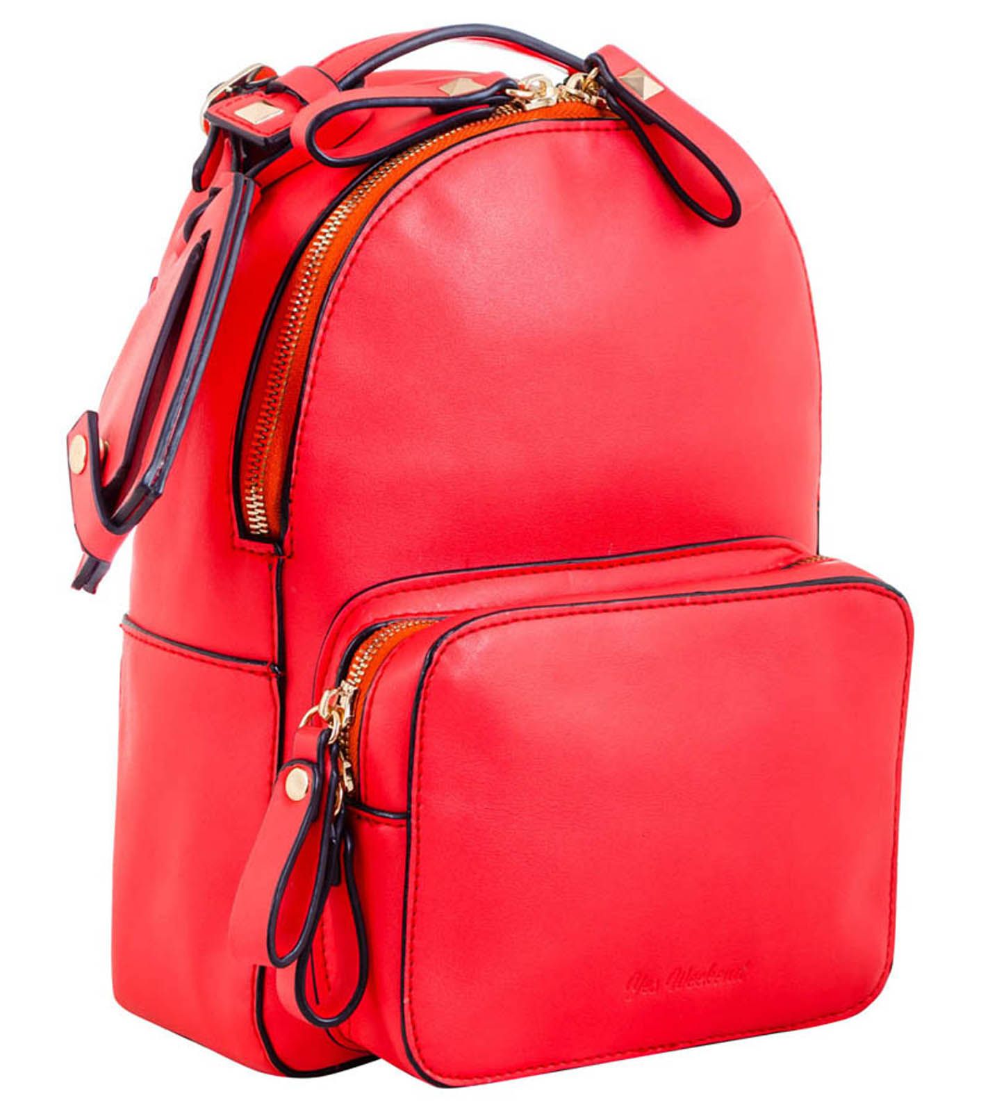 Сумка - рюкзак, червоний, 26*18*9