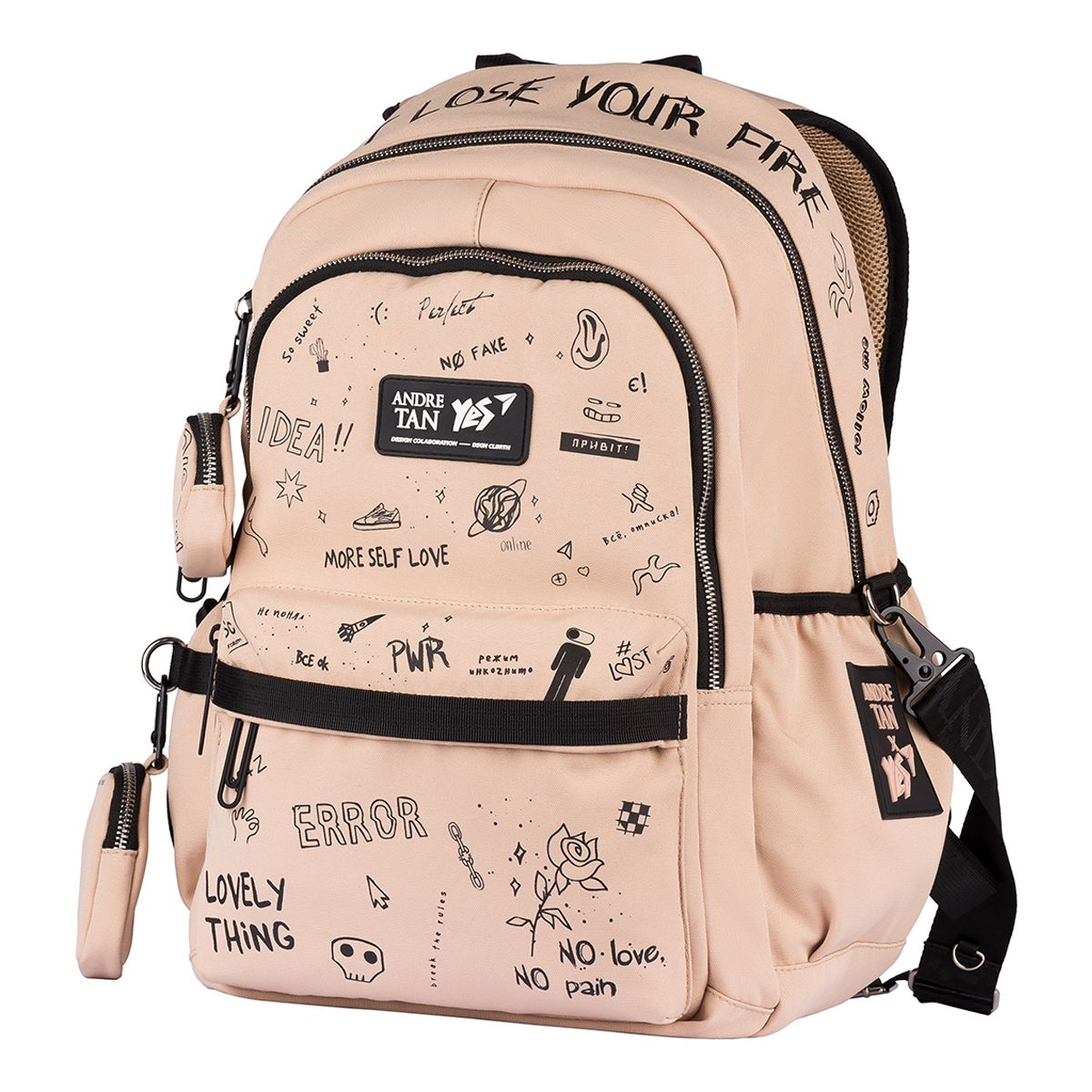 Рюкзак TS-61 YES Andre Tan, бежевий