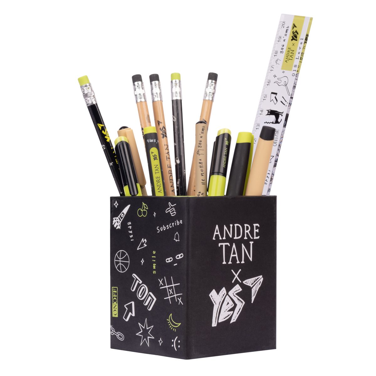 Стакан для письмового приладдя YES by ANDRE TAN "Dark"