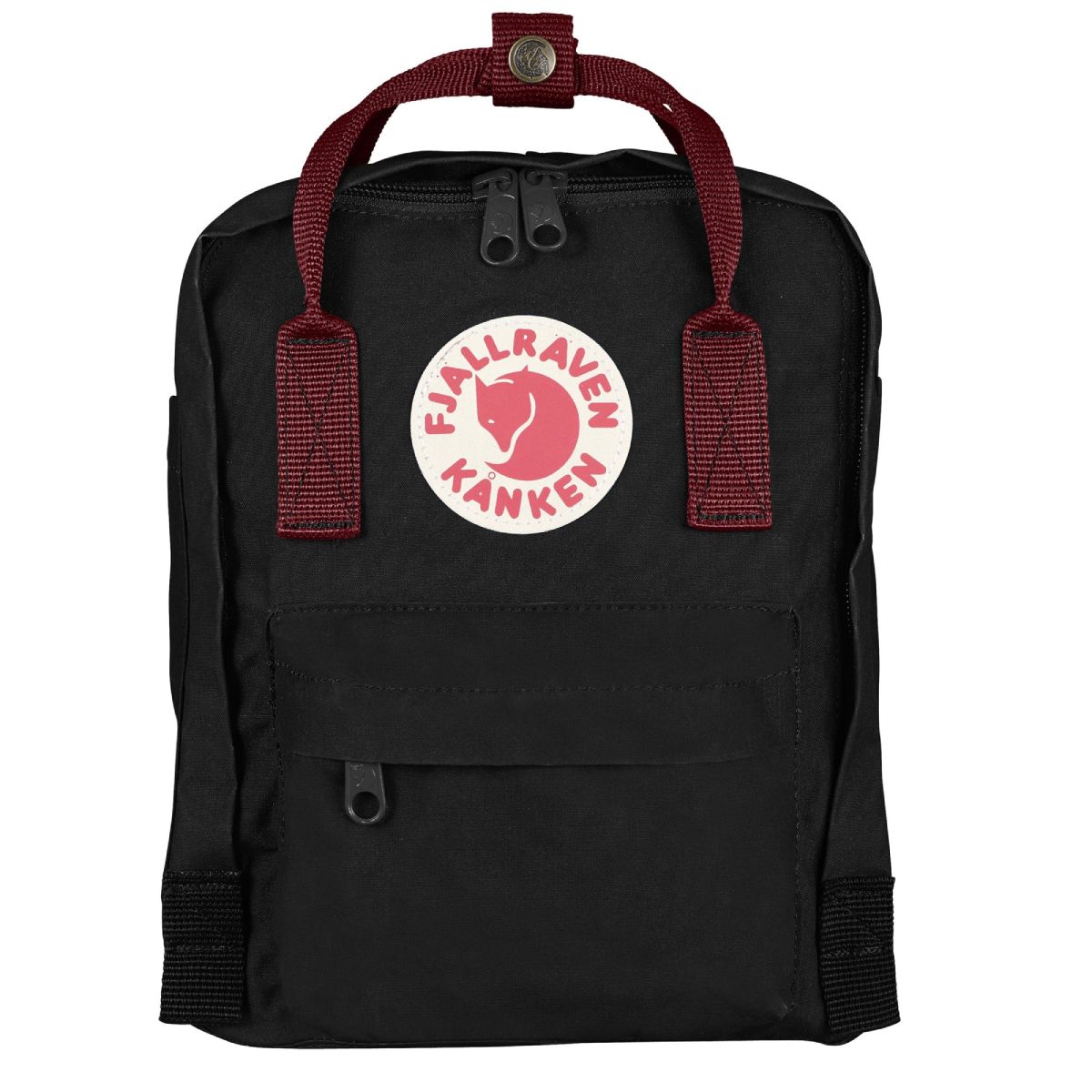 Міський рюкзак Fjallraven Kanken Mini Black/Ox Red 7 л 23561.550-326