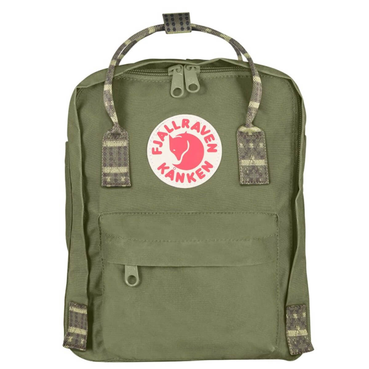 Міський рюкзак Fjallraven Kanken Mini Green/Folk Pattern 7 л 23561.620-913