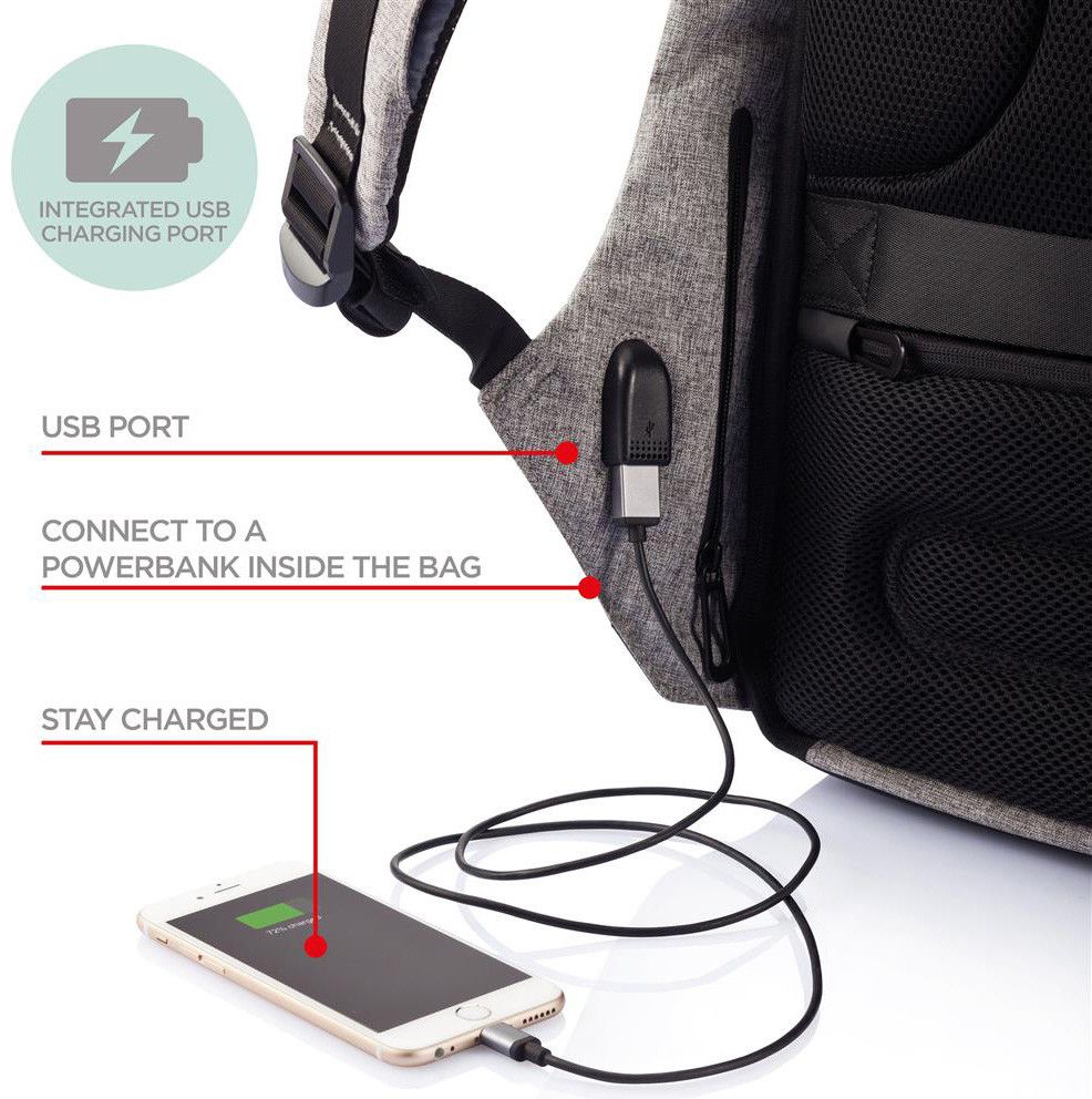 Рюкзак XD Design Bobby XL anti-theft backpack 17'' BLACK (P705.561)