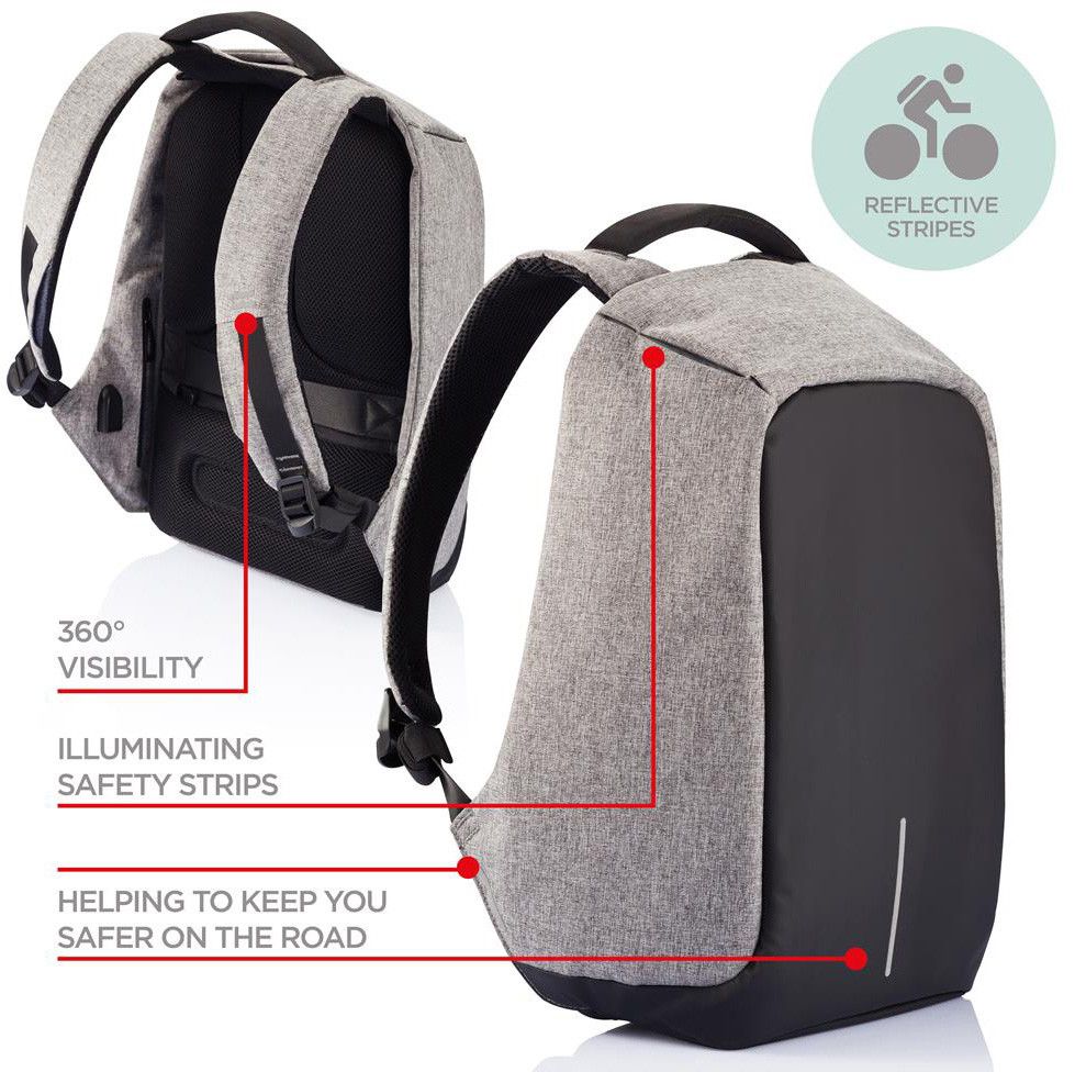 Рюкзак XD Design Bobby XL anti-theft backpack 17'' BLACK (P705.561)