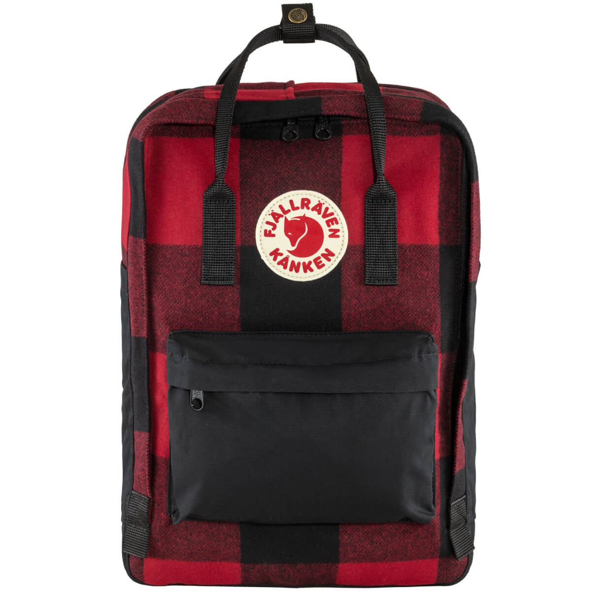 Міський рюкзак Fjallraven Kanken Re-Wool Laptop 15 Red/Black 23328.320-550