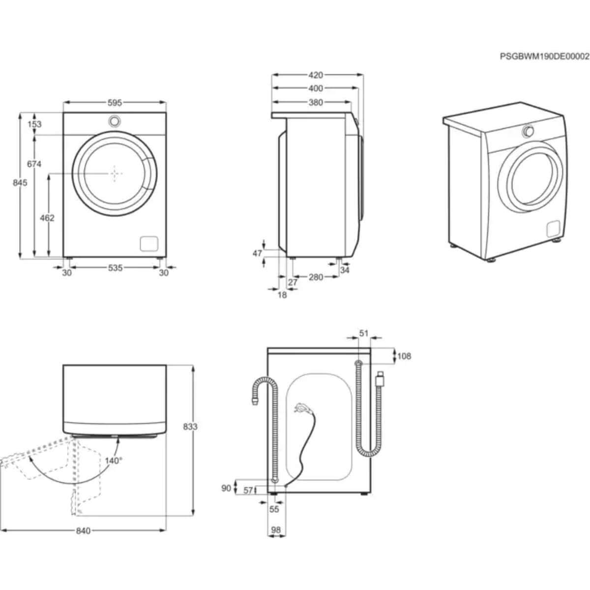Пральна машина ELECTROLUX EW6S426WU