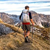 Рюкзак Osprey Levity 60 (Parallax Silver сірий)