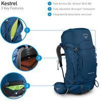Рюкзак Osprey Kestrel 38 Black - чорний