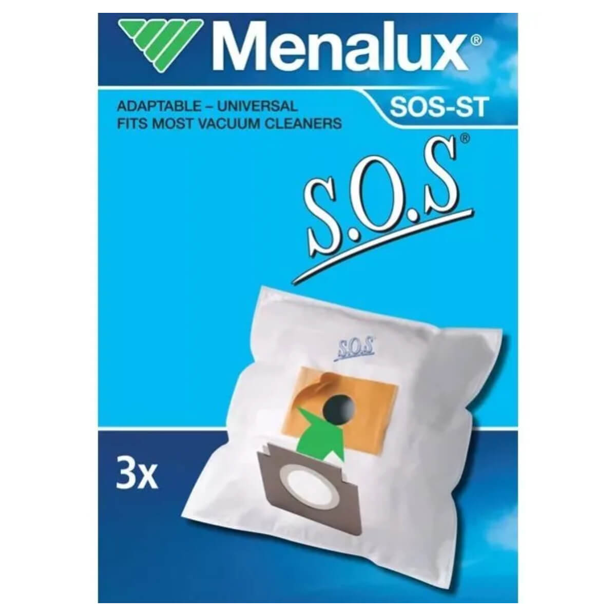 Мішки для пилососа Menalux SOS-ST 3 шт