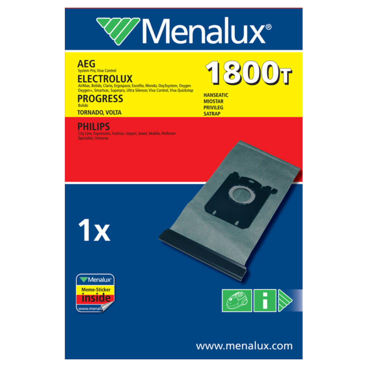 Мішок для пилососа Menalux 1800T