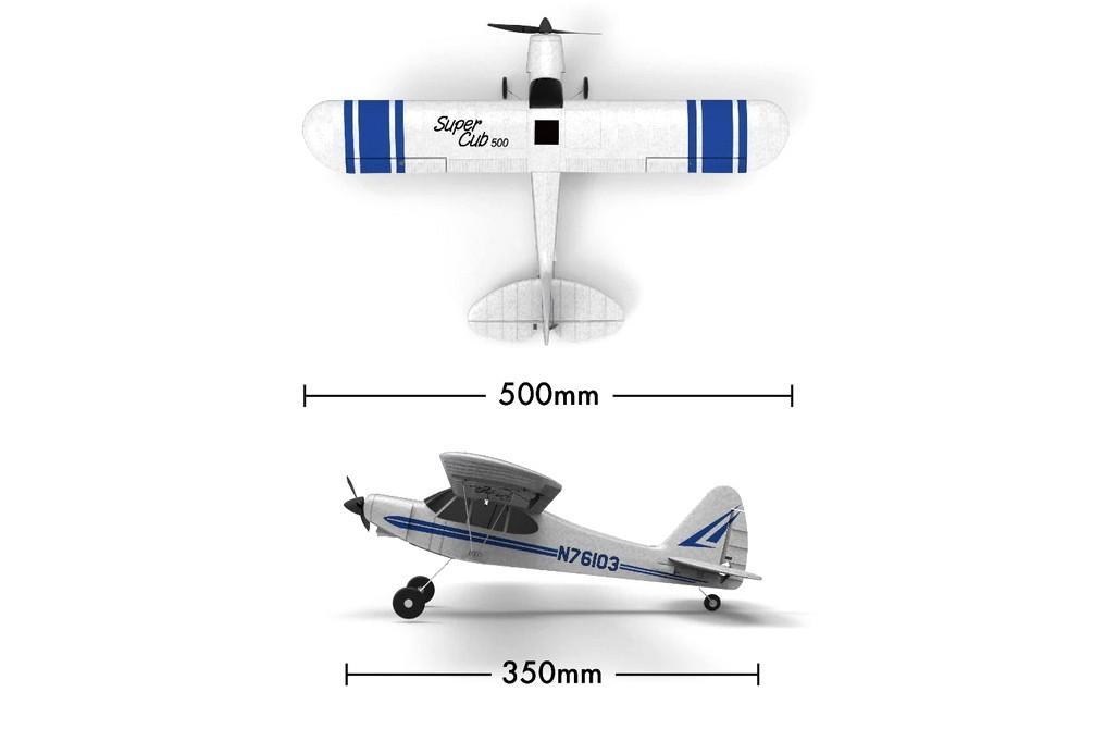 Літак радіокерований VolantexRC Super Cub 761-3 500 мм 3к RTF TW-761-3