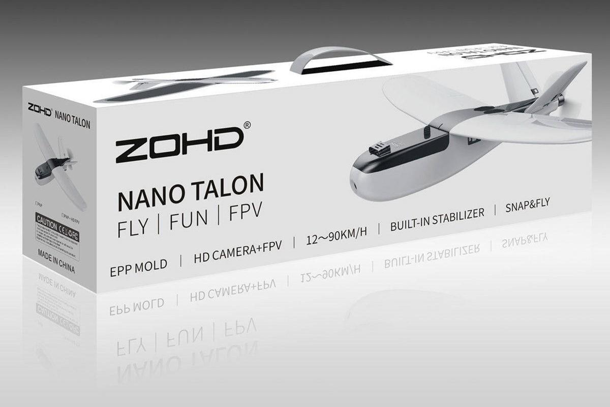 Літак FPV на радіокеруванні ZOHD Nano Talon (PNP) SM-1.0023