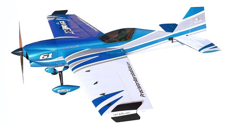 Літак радіокерований Precision Aerobatics XR -61 1550 мм KIT (синій) PA-XR61-BLUE