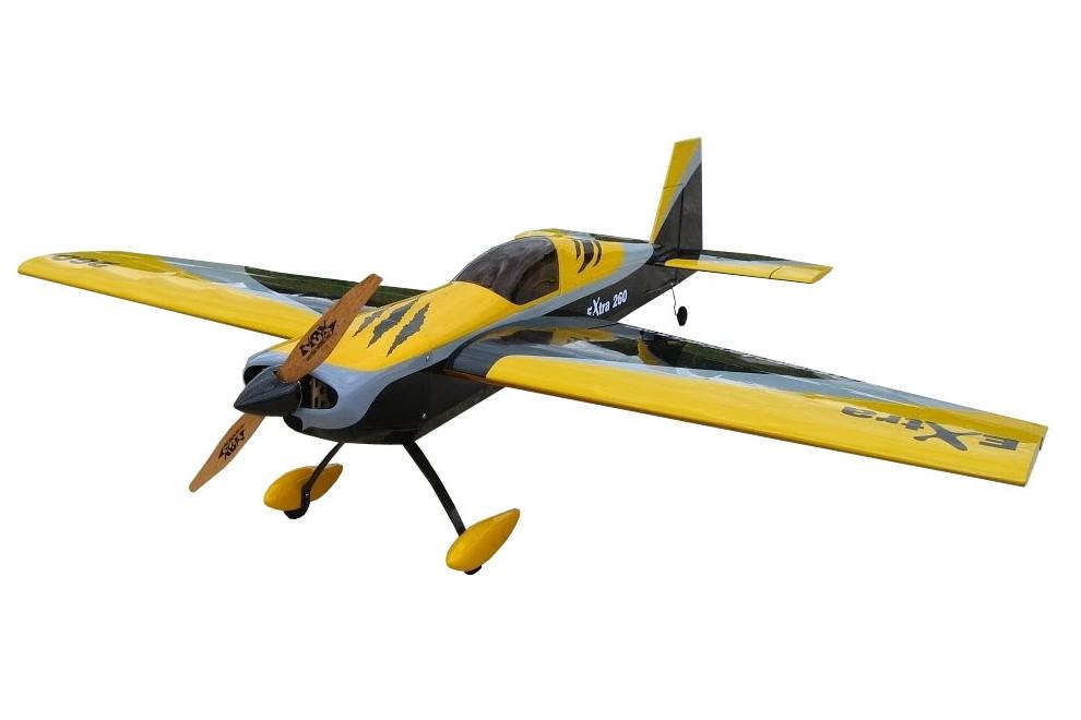 Літак радіокерований Precision Aerobatics Extra 260 1219мм KIT (жовтий) PA-EXT-YELLOW