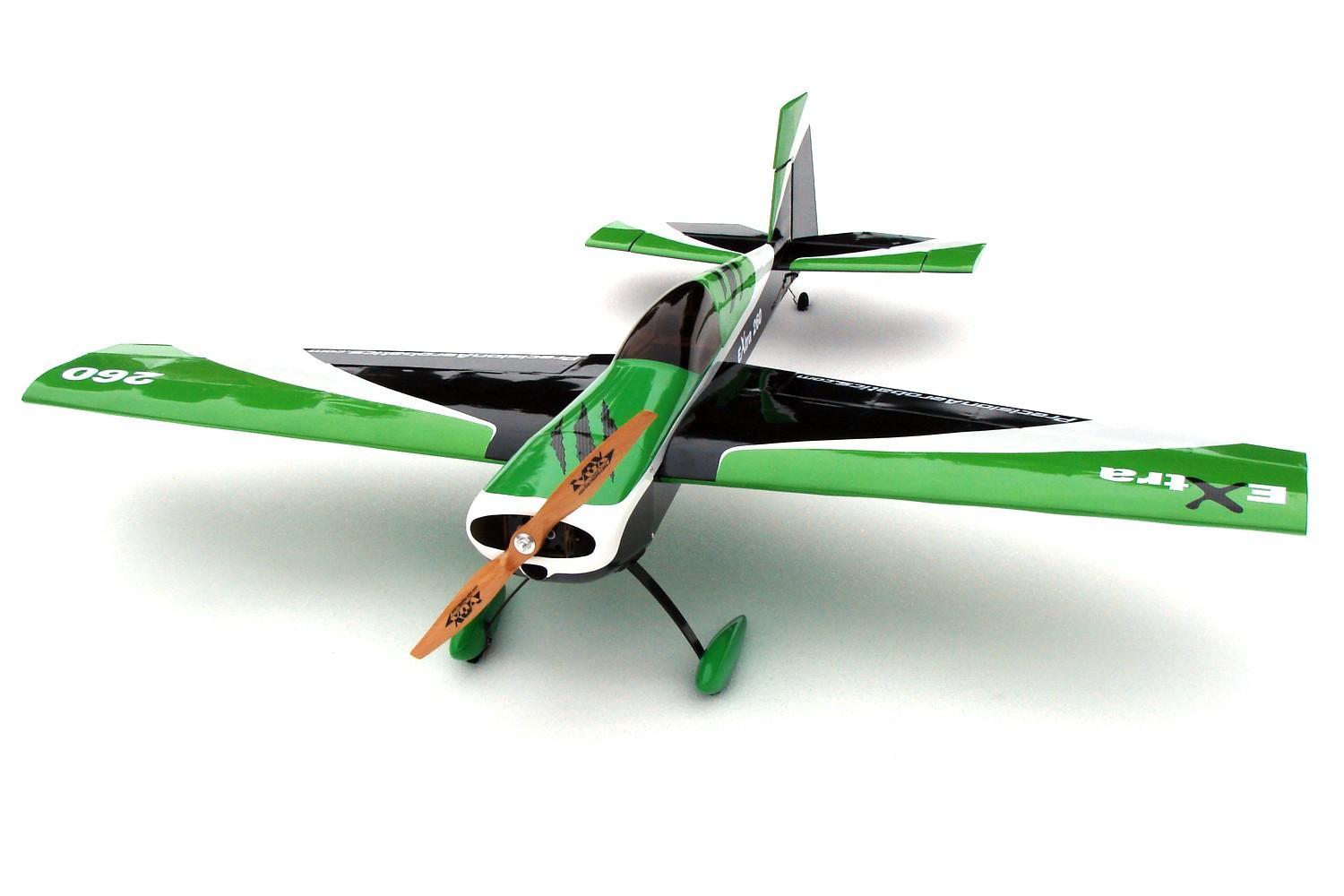 Літак радіокерований Precision Aerobatics Extra 260 1219мм KIT (зелений) PA-EXT-GREEN