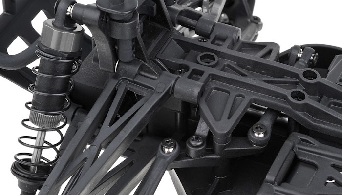 Радіокерована модель Траггі 1:10 Himoto Katana E10XT Brushed (чорний) E10XTb