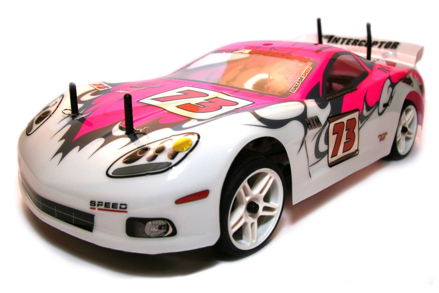 Радіокерована модель Шосейна 1:10 Himoto NASCADA HI5101 Brushed (рожевий) HI5101p