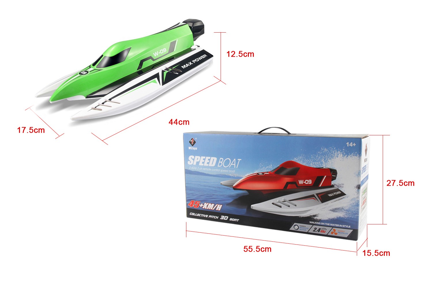 Катер на радіокеруванні WL Toys WL915 F1 High Speed Boat безколекторний (зелений) WL-WL915G