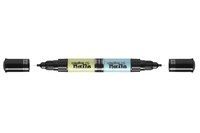 Дитячий лак-олівець для нігтів Malinos Creative Nails на водній основі (2 кольори зелений + блакитний) MA-303001