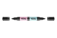 Дитячий лак-олівець для нігтів Malinos Creative Nails на водній основі (2 кольори Блакитний + Рожевий) MA-303016+303023