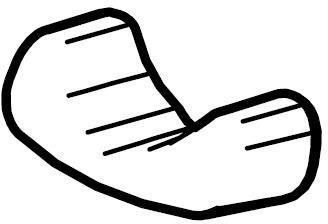 Заглушка рейки під колеса внутрішня 52914 (VeloSpace 939) (TH 52914)