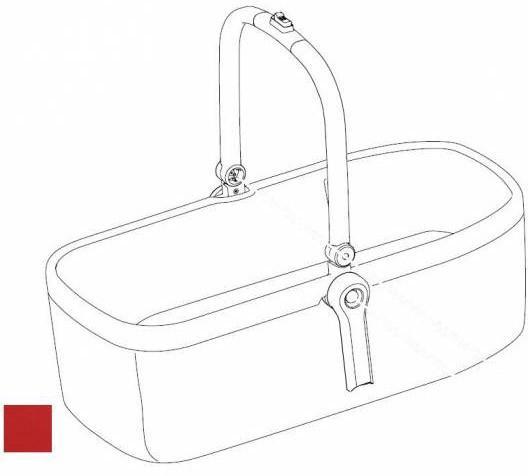 Рама люльки з тканиною (Energy Red) 54023 (Sleek Bassinet) (TH 54023)