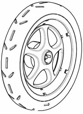 Колесо заднє праве 54051 (Sleek) (TH 54051)