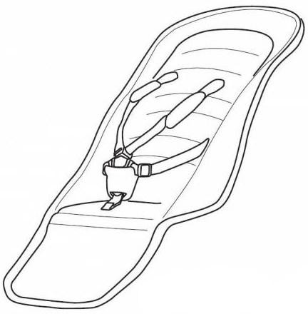 Тканинна частина сидіння (Grey Melange) 54059 (Sleek) (TH 54059)