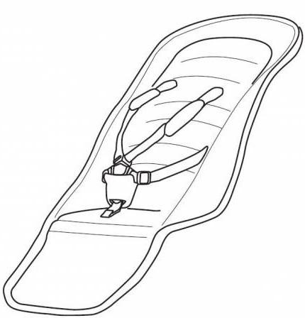 Тканинна частина сидіння (Navi Blue) 54063 (Sleek) (TH 54063)