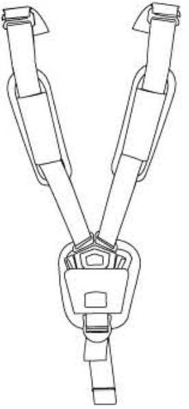 Ремені безпеки (Shadow Grey) 54087 (Sleek, Sleek Sibling Seat) (TH 54087)