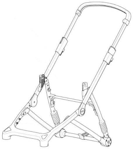 Рама коляски (Black) 54202 (Sleek) (TH 54202)