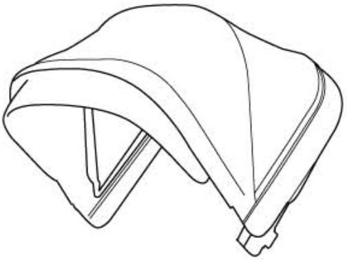 Тканина козирка сидіння (Black) 54204 (Sleek) (TH 54204)