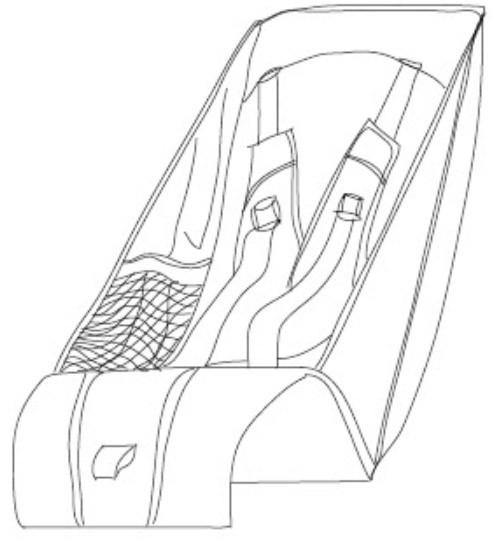 Сидіння (Black) 54617 (Urban Glide 2, Glide 2) (TH 54617)