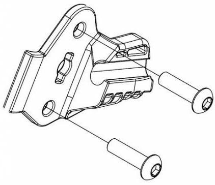 Шарнірний кронштейн вантажної сумки правий 40105291 (Chariot Cross, Chariot Sport) (TH 40105291)