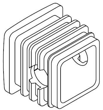 Заглушка поперечки на лижі 50191407 (Chariot Ski Kit) (TH 50191407)
