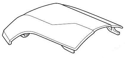 Кришка опори ліва 54745 (Raised Rail Edge) (TH 54745)