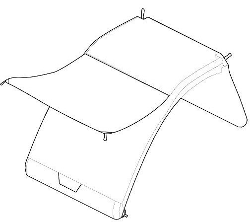 Накидка від дощу і мошок 54783 (Courier) (TH 54783)