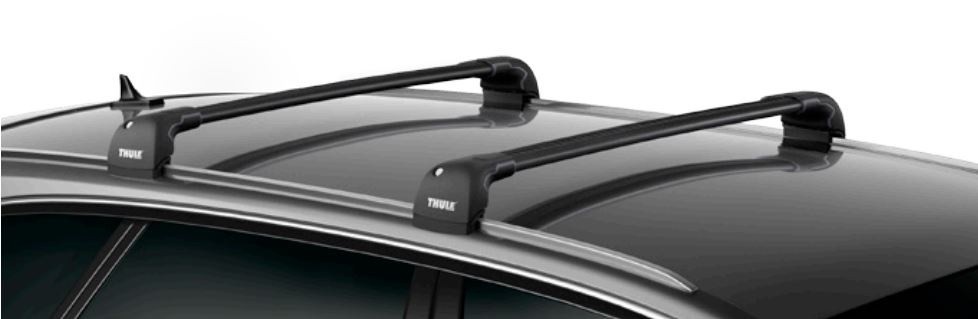 Багажник на інтегровані рейлінги Thule Wingbar Edge Black для Jeep Compass (mkI) 2011-2016 (TH 9592B-3097)