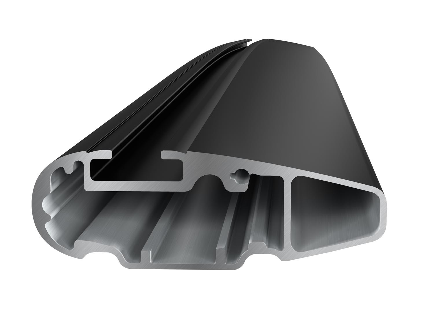 Багажник на інтегровані рейлінги Thule Wingbar Edge Black для Hyundai Santa Fe (mkIII) / Grand Santa Fe (mkIII) 2013-2018 (TH 9595B-4029)