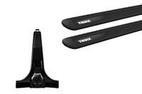Багажник на водостоки (28см) Thule Wingbar Evo Black для Land Rover Defender (mkI) 1983-2016 (TH 7115B-9531)