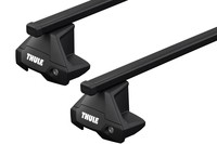 Багажник на гладкий дах Thule Squarebar Evo для Skoda Octavia (mkII) (ліфтбек) 2004-2013 (TH 7123-7105-5095)
