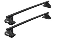 Багажник на гладкий дах Thule Squarebar Evo для Skoda Octavia (mkII) (ліфтбек) 2004-2013 (TH 7123-7105-5095)