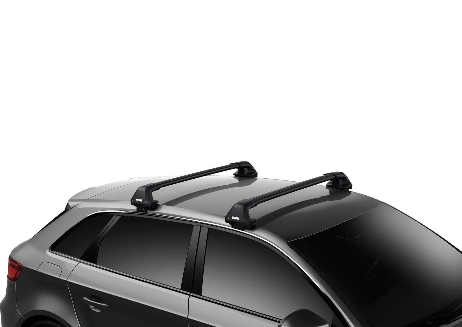 Багажник на гладкий дах Thule Wingbar Edge Black для Audi e-tron (mkI) (Sportback) 2019→ (TH 7215B-7215B-7205-6046)