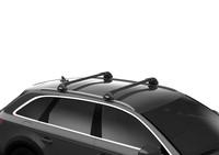 Багажник на інтегровані рейлінги Thule Wingbar Edge Black для Volkswagen Atlas Cross Sport (mkI) 2020→ (TH 7214B-7214B-7206-6113)