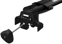 Багажник в штатні місця в рейлінге Thule Wingbar Edge Black для Peugeot 5008 (mkI) 2009-2016 (TH 7216B-7215B-7206-7045)